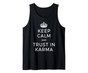 Keep Calm and Trust in Karma Yoga Love Meditation Débardeur