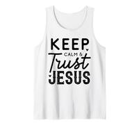 Keep Calm And Trust Jesus Débardeur