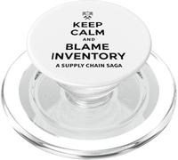Keep Calm & Blame Inventory for Store Warehouse Employés PopSockets PopGrip pour MagSafe