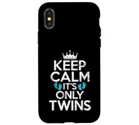 Keep Calm, c'est le seul père jumeau des jumeaux Coque pour iPhone X/XS