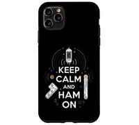 Keep Calm Ham on Radio Operator Amateur Radio Tube Coque pour iPhone 11 Pro Max