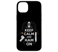 Keep Calm Ham on Radio Operator Amateur Radio Tube Coque pour iPhone 14 Plus