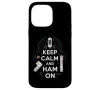 Keep Calm Ham on Radio Operator Amateur Radio Tube Coque pour iPhone 14 Pro Max