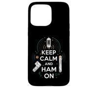 Keep Calm Ham on Radio Operator Amateur Radio Tube Coque pour iPhone 15 Pro Max