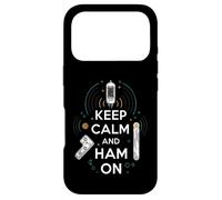 Keep Calm Ham on Radio Operator Amateur Radio Tube Coque pour iPhone 17 Pro
