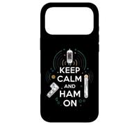 Keep Calm Ham on Radio Operator Amateur Radio Tube Coque pour iPhone 17 Pro Max