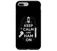 Keep Calm Ham on Radio Operator Amateur Radio Tube Coque pour iPhone 7 Plus/8 Plus