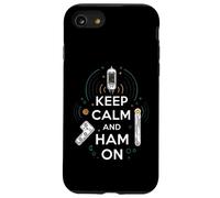 Keep Calm Ham on Radio Operator Amateur Radio Tube Coque pour iPhone SE (2020) / 7/8