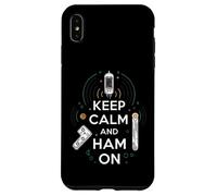 Keep Calm Ham on Radio Operator Amateur Radio Tube Coque pour iPhone XS Max