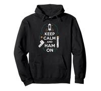 Keep Calm Ham on Radio Operator Amateur Radio Tube Sweat à Capuche