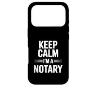 Keep Calm I'm a Notary Public Fun Office Humour Coque pour iPhone 17 Pro