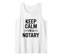 Keep Calm I'm a Notary Public Fun Office Humour Débardeur