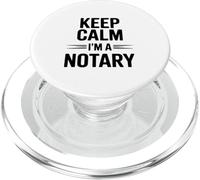 Keep Calm I'm a Notary Public Fun Office Humour PopSockets PopGrip pour MagSafe