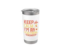 Keep Calm I'm An Electrician Engineer Electrical Job Titles Gobelet isotherme en acier inoxydable double paroi