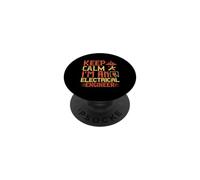 Keep Calm I'm an Electrician Engineer Electrical Job Titles PopSockets PopGrip Adhésif