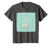 Keep Calm I'm an RBT Funny Behavior Therapist Devise T-Shirt, Enfant, Asphalte, 10 Ans