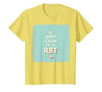 Keep Calm I'm an RBT Funny Behavior Therapist Devise T-Shirt, Enfant, Citron, 10 Ans