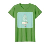 Keep Calm I'm an RBT Funny Behavior Therapist Devise T-Shirt, Femme, Herbe, S
