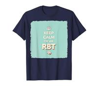 Keep Calm I'm an RBT Funny Behavior Therapist Devise T-Shirt, Homme, Bleu Marine, S