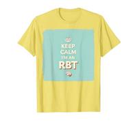 Keep Calm I'm an RBT Funny Behavior Therapist Devise T-Shirt, Homme, Citron, 3XL