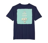 Keep Calm I'm an RBT Funny Behavior Therapist Devise T-Shirt, Homme Grandes Tailles, Bleu Marine, 5X Tall