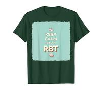 Keep Calm I'm an RBT Funny Behavior Therapist Devise T-Shirt, Homme, Vert Forêt, XL