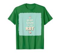 Keep Calm I'm an RBT Funny Behavior Therapist Devise T-Shirt, Homme, Vert Kelly, XXL