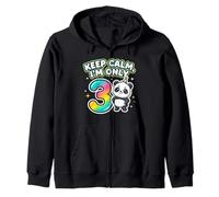 Keep Calm I'm Only 3 Funny 3rd Birthday Garçons Filles Sweat à Capuche