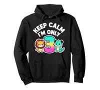 Keep Calm I'm Only 3 Funny 3rd Birthday Garçons Filles Sweat à Capuche