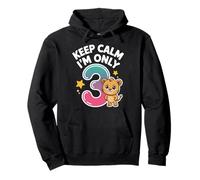 Keep Calm I'm Only 3 Funny 3rd Birthday Garçons Filles Sweat à Capuche