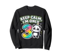Keep Calm I'm Only 3 Funny 3rd Birthday Garçons Filles Sweatshirt