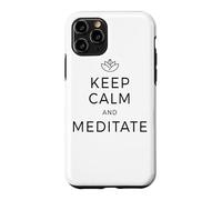 Keep Calm & Meditate Om Zen Méditation Attention Mantra Coque pour iPhone 11 Pro
