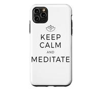 Keep Calm & Meditate Om Zen Méditation Attention Mantra Coque pour iPhone 11 Pro Max