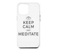 Keep Calm & Meditate Om Zen Méditation Attention Mantra Coque pour iPhone 12 Pro Max
