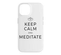 Keep Calm & Meditate Om Zen Méditation Attention Mantra Coque pour iPhone 14
