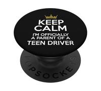 Keep Calm Parent Adolescent Conducteur Permis de Conduire PopSockets PopGrip Adhésif