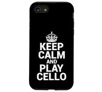 Keep Calm Play Cello Violoncello Cellist & String Virtuoso Coque pour iPhone SE (2020) / 7/8