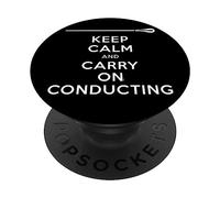 Keep Calm Une Blague Drôle Directeur Musical de Brass Band PopSockets PopGrip Adhésif