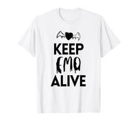 Keep Emo Alive Bat Heart Art pour Goths Pastel T-Shirt