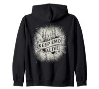 Keep Emo Alive Broken Heart Graphic pour scène Alt Sweat à Capuche