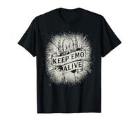 Keep Emo Alive Broken Heart Graphic pour scène Alt T-Shirt