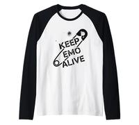 Keep Emo Alive Épingle à nourrice pour Punk Rockers Manche Raglan