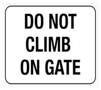 Keep Feet Off Gate Distressed Vintage Wall-Art 12x8 Inch