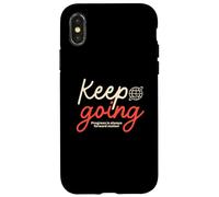 Keep Going - Streetwear à la Typographie Urbaine Coque pour iPhone X/XS