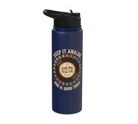 Keep It Analog Slow Spi Vintage Vinyl Lover Stainless Steel Insulated Water Bottle