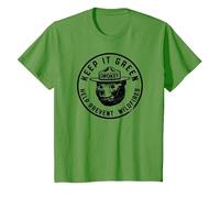 Keep It Green! Help Prevent Wildfires Vintage Smokey Bear T-Shirt, Enfant, Herbe, 12 Ans