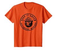 Keep It Green! Help Prevent Wildfires Vintage Smokey Bear T-Shirt, Enfant, Orange, 4 Ans