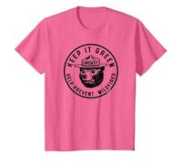 Keep It Green! Help Prevent Wildfires Vintage Smokey Bear T-Shirt, Enfant, Rose Chiné, 12 Ans