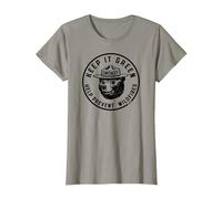 Keep It Green! Help Prevent Wildfires Vintage Smokey Bear T-Shirt, Femme, Ardoise, XS