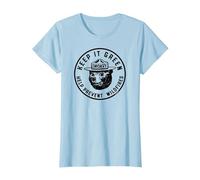 Keep It Green! Help Prevent Wildfires Vintage Smokey Bear T-Shirt, Femme, Bleu Céleste, M